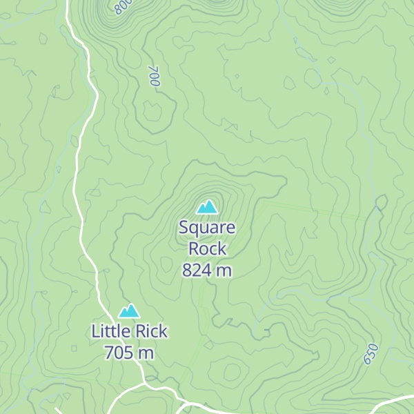 Map of Square Rock