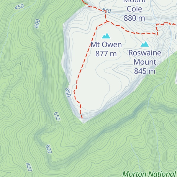 Map of Mount Owen