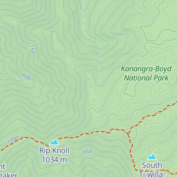 Map of Mount Goowong
