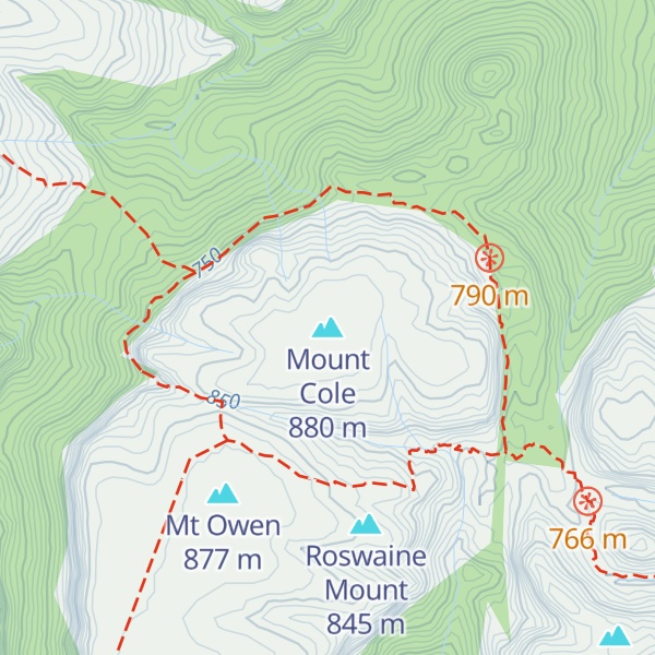 Map of Mount Cole