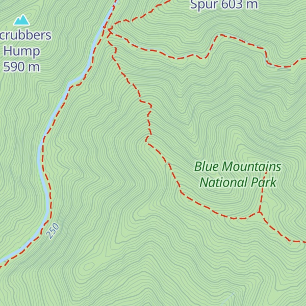 Map of Blue Dog Spur