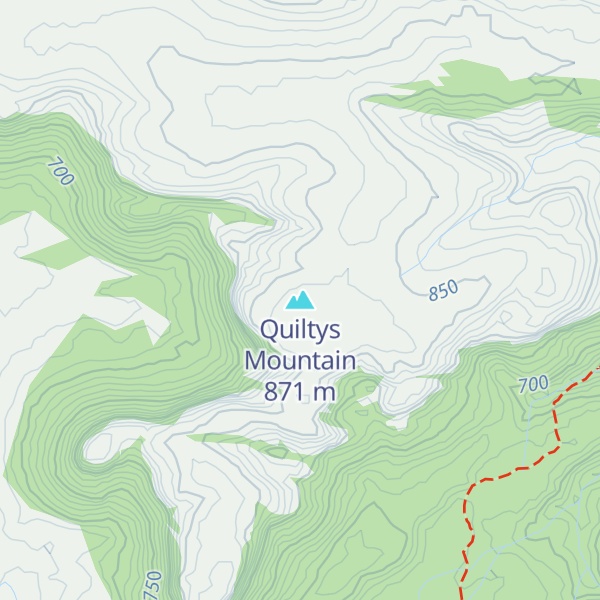 Map of Quiltys Mountain