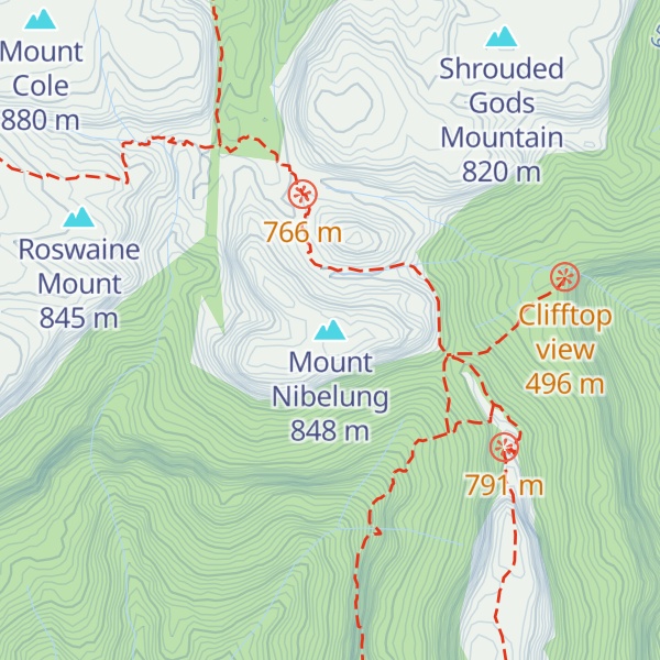 Map of Mount Nibelung