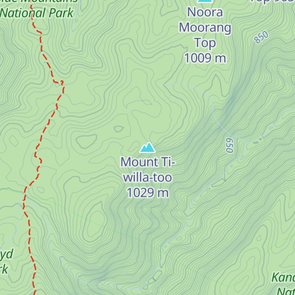 Map of Mount Ti-willa-too