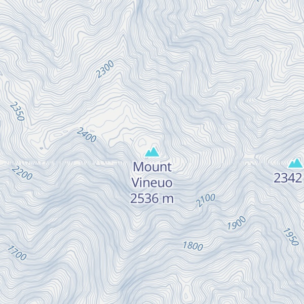 Map of Mount Vineuo