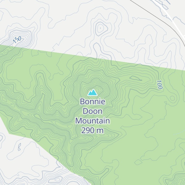 Map of Bonnie Doon Mountain