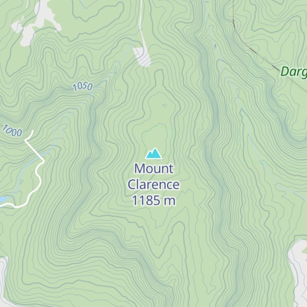 Map of Mount Clarence