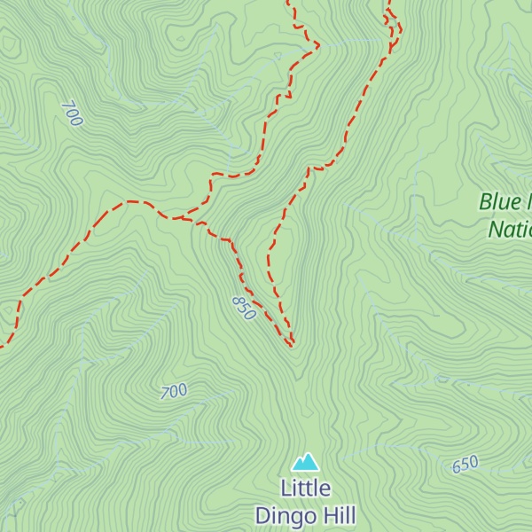 Map of Mt Dingo