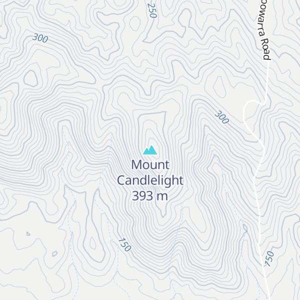 Map of Mount Candlelight