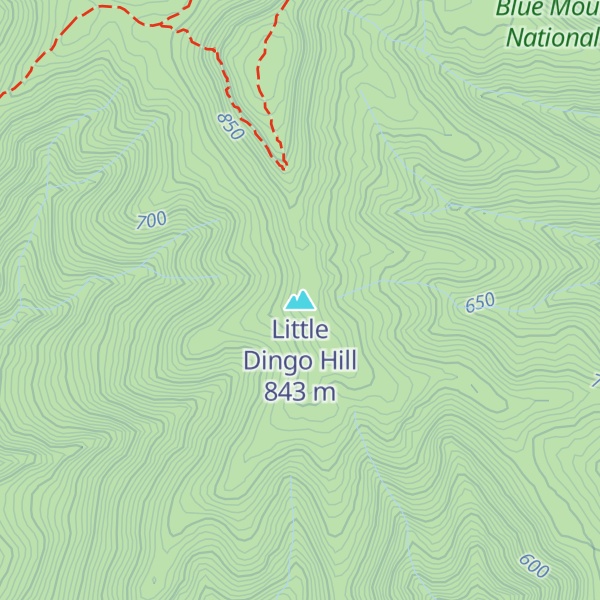 Map of Little Dingo Hill