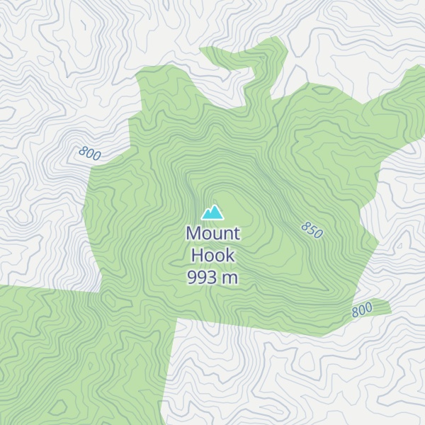 Map of Mount Hook