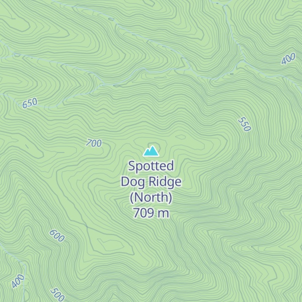 Map of Spotted Dog Ridge (North)