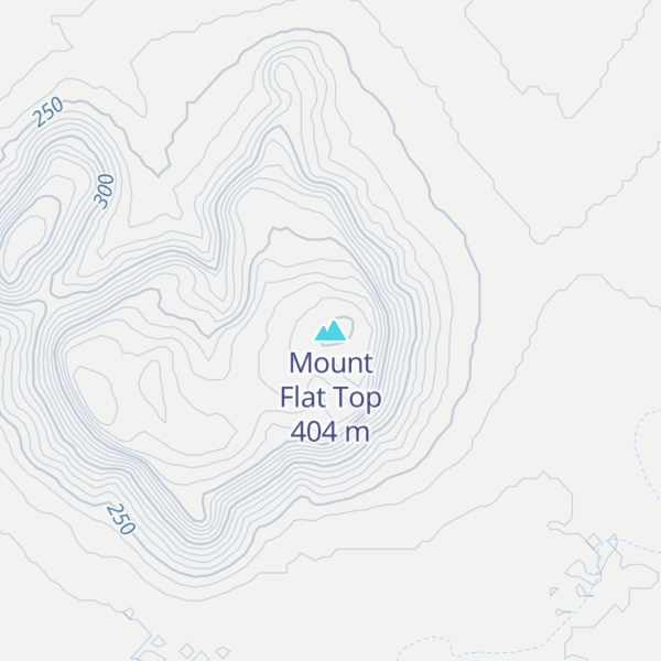 Map of Mount Flat Top