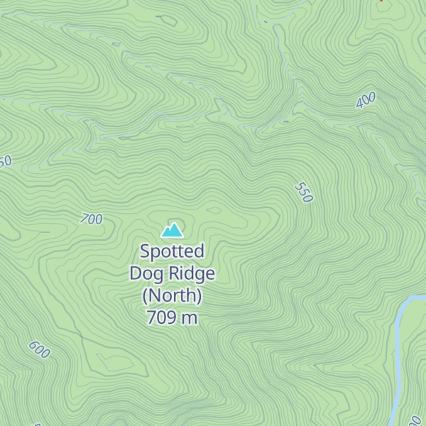 Map of Spotted Dog Ridge (East)