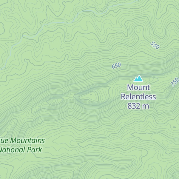 Map of Mount Remorseless