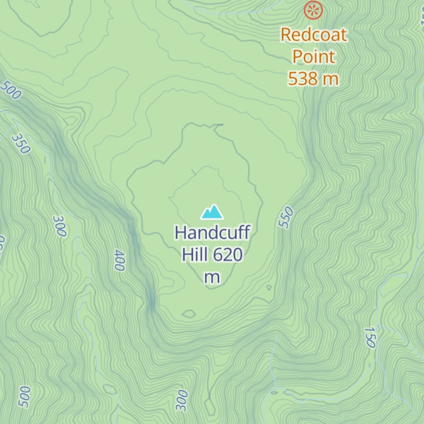 Map of Handcuff Hill