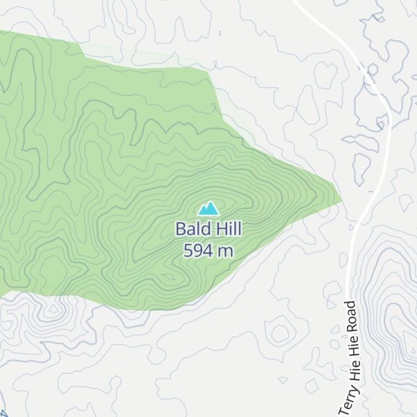 Map of Bald Hill