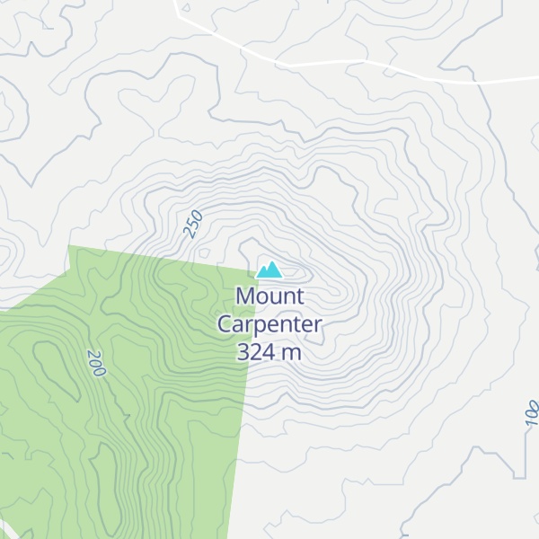 Map of Mount Carpenter