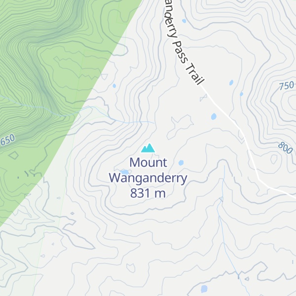 Map of Mount Wanganderry