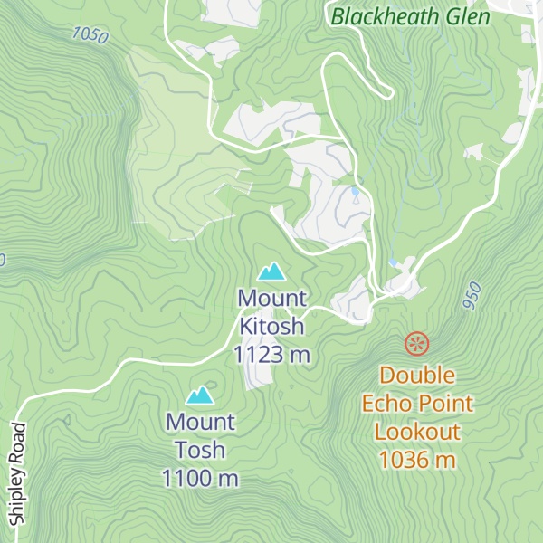 Map of Mount Kitosh