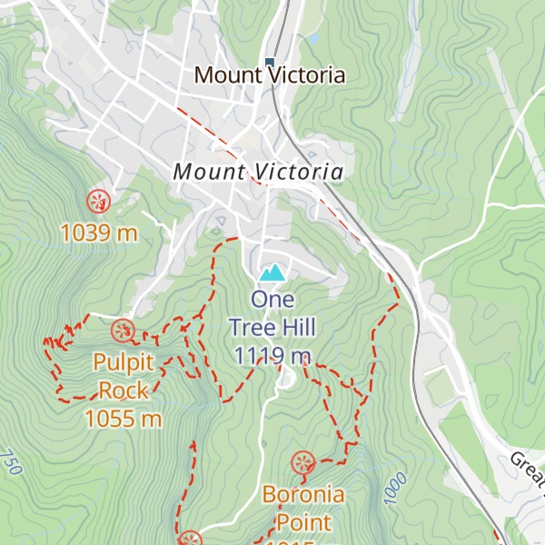 Map of One Tree Hill