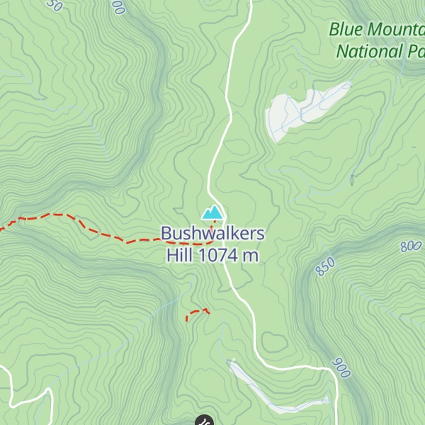 Map of Bushwalkers Hill