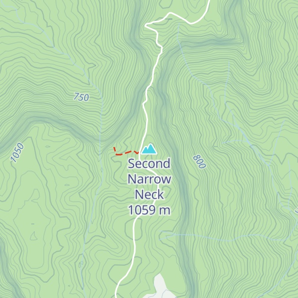 Map of Second Narrow Neck