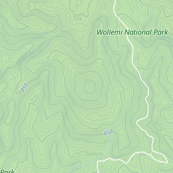 Map of Mount Coorongooba