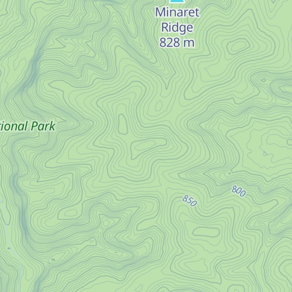 Map of Mosque Mountain