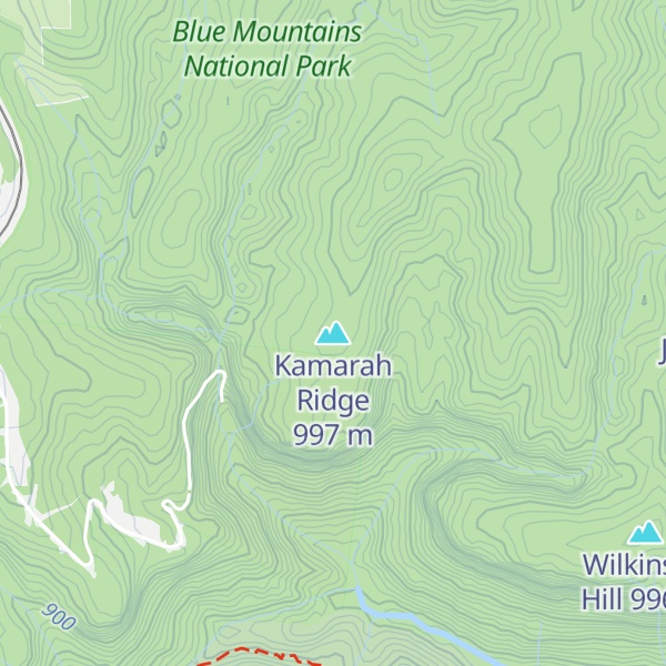 Map of Kamarah Ridge
