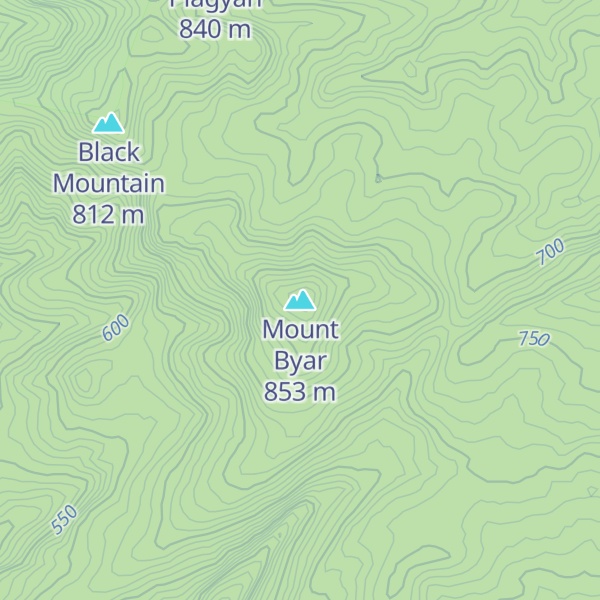 Map of Mount Byar