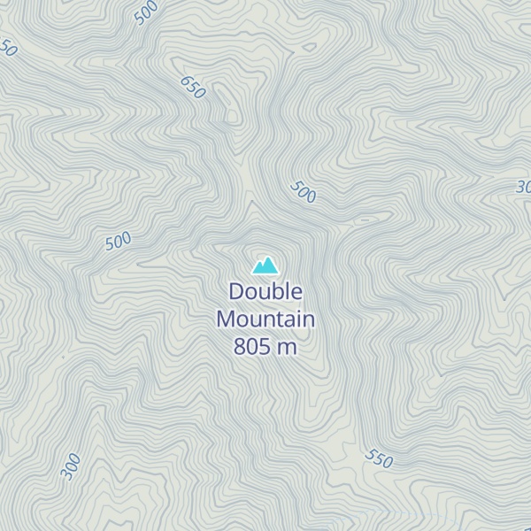 Map of Double Mountain