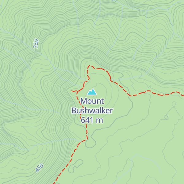 Map of Mount Bushwalker