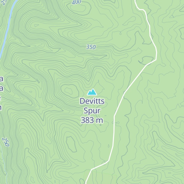 Map of Devitts Spur
