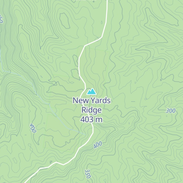 Map of New Yards Ridge