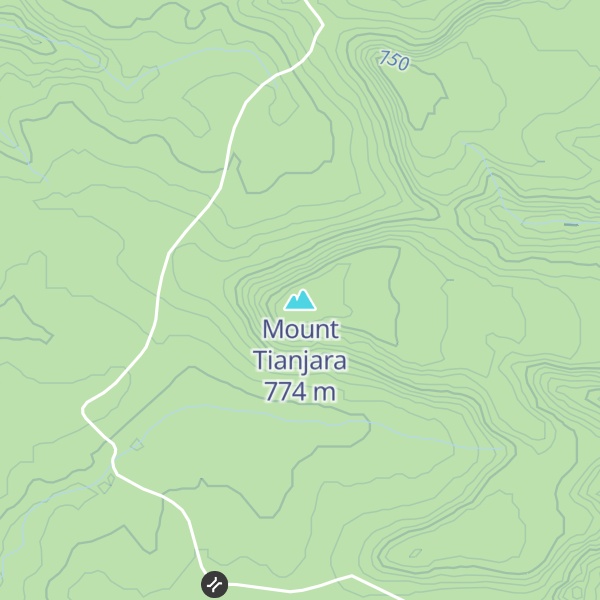 Map of Mount Tianjara