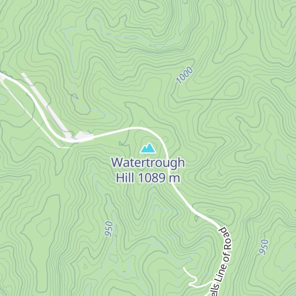 Map of Watertrough Hill