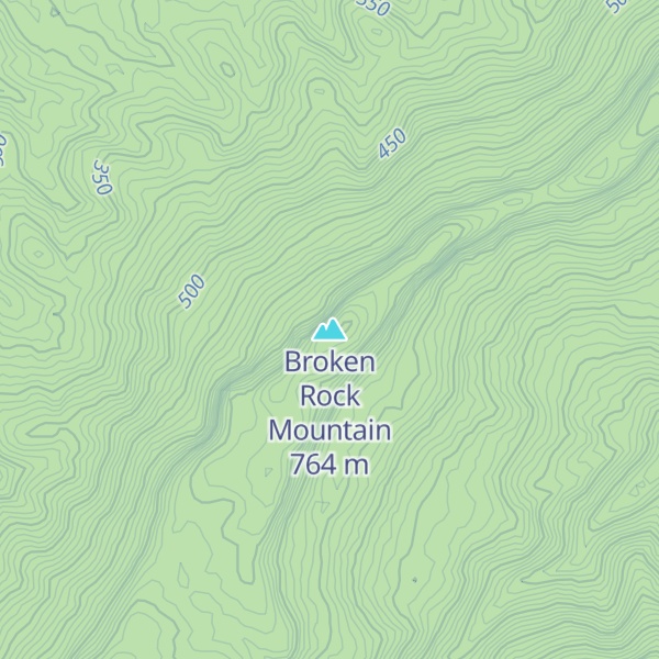 Map of Broken Rock Mountain