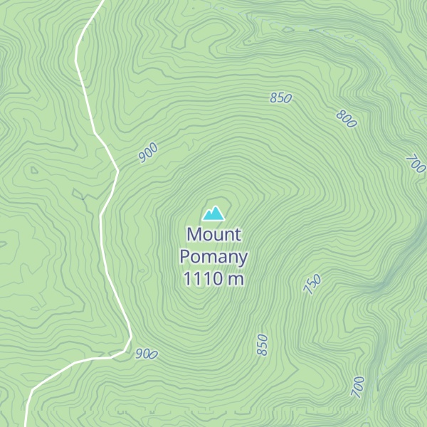 Map of Mount Pomany