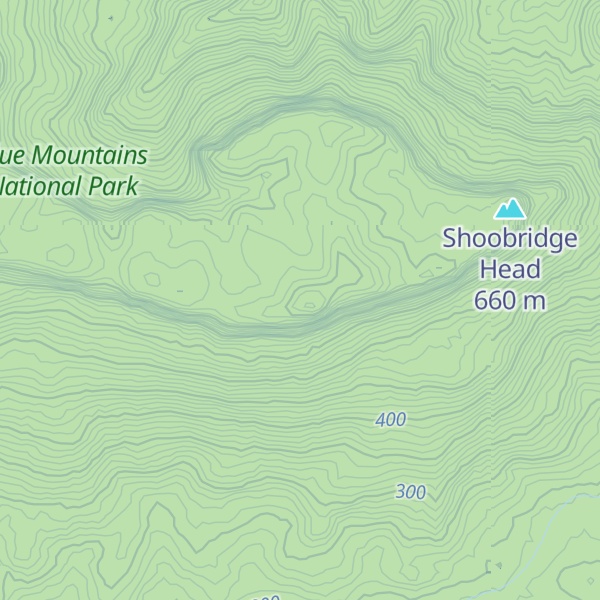 Map of Shoobridge Mountain
