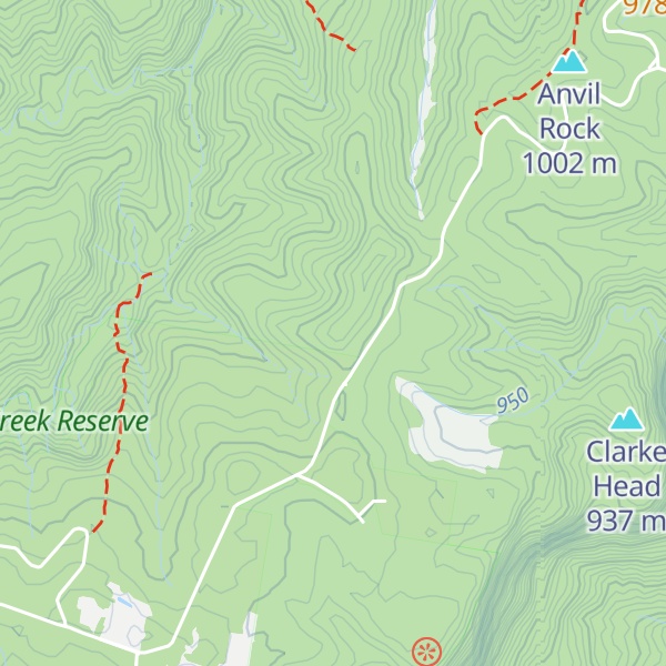 Map of Hat Hill