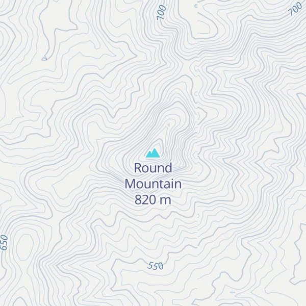 Map of Round Mountain