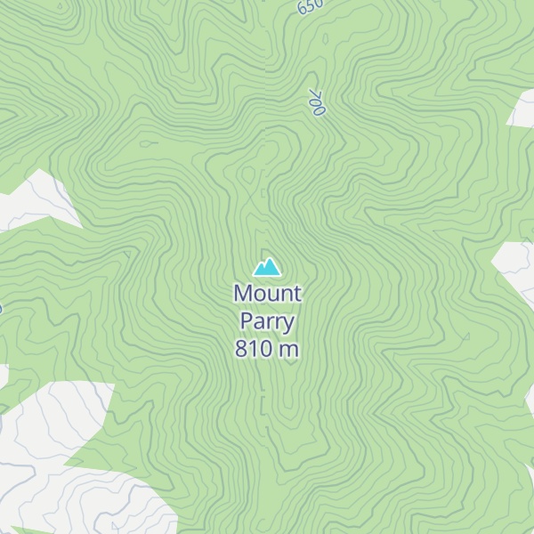Map of Mount Parry