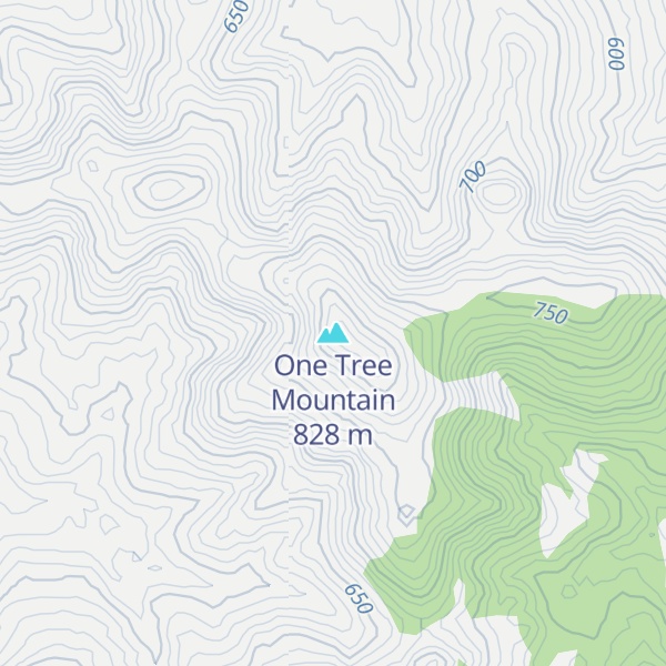 Map of One Tree Mountain