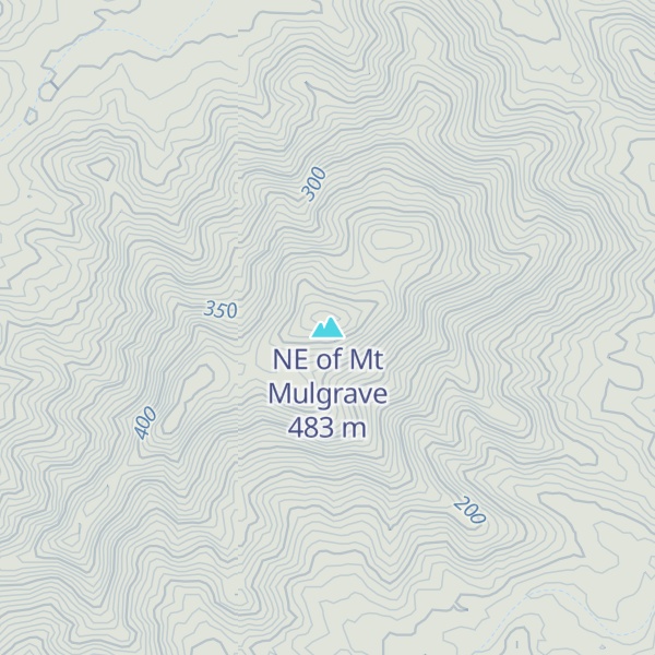 Map of NE of Mt Mulgrave
