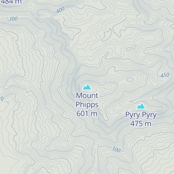Map of Mount Phipps