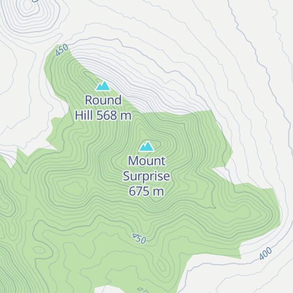 Map of Mount Surprise