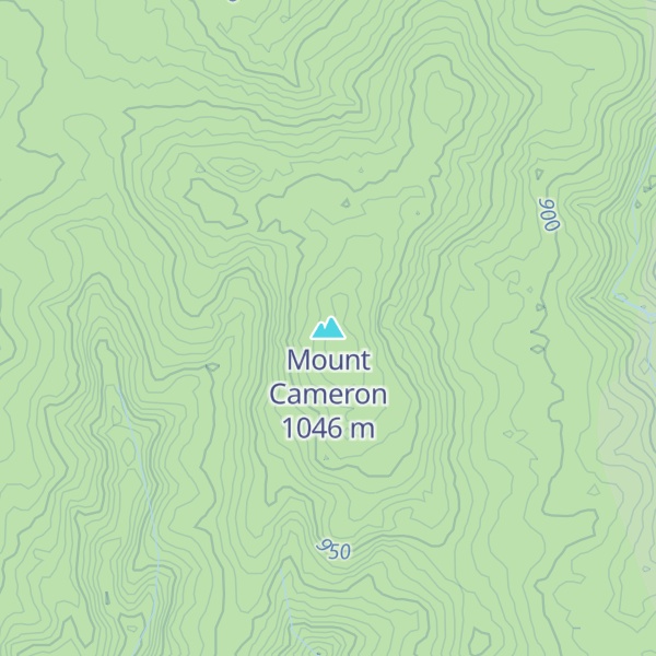 Map of Mount Cameron