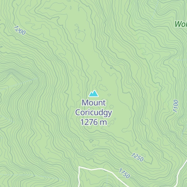Map of Mount Coricudgy