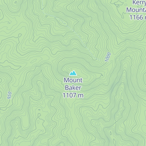 Map of Mount Baker